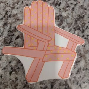 Coton Colors Pink and Yellow Adirondack Chair Accent